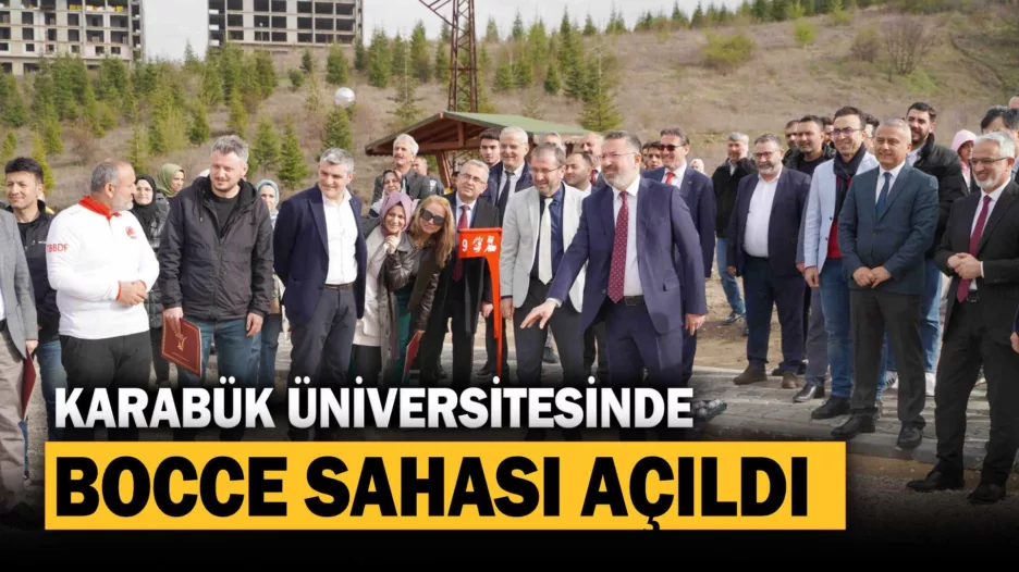 Karabük Üniversitesinde Bocce Sahası Açıldı