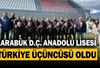 Karabük D.Ç. Anadolu Lisesi Türkiye Üçüncüsü Oldu