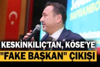 Keskinkılıç: “Elif Köse FAKE Belediye Başkanıdır”