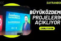AK Parti Safranbolu Belediye Başkan Adayı Ali Büyüközdemir Projelerini Canlı Yayında Açıklıyor