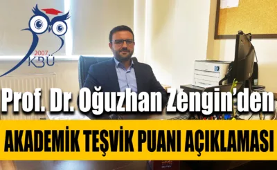 Zengin; Akademik Teşvik Puanı Çalışmaların Bir Sonucu Olarak Görülmeli