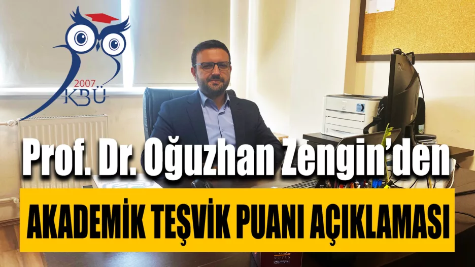 Zengin; Akademik Teşvik Puanı Çalışmaların Bir Sonucu Olarak Görülmeli