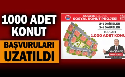 1000 Adet Konut Başvuruları Uzatıldı