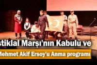 Safranbolu’da İstiklal Marşı’nın Kabulü ve Mehmet Akif Ersoy’u Anma programı