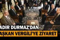 MHP Genel Başkan Yardımcısı Durmaz Başkan Vergili’yi ziyaret etti