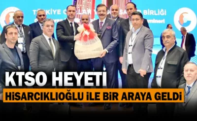 KTSO Heyeti Hisarcıklıoğlu ile Bir Araya Geldi