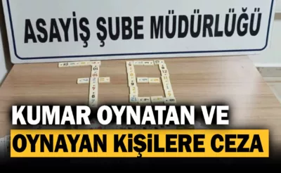 Karabük’te kumar oynatan ve oynayan kişilere ceza