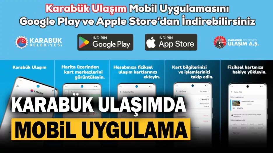 Karabük Ulaşım Mobil Uygulaması Yayında