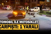 Karabük’te otomobil ile motosiklet çarpıştı: 1 yaralı