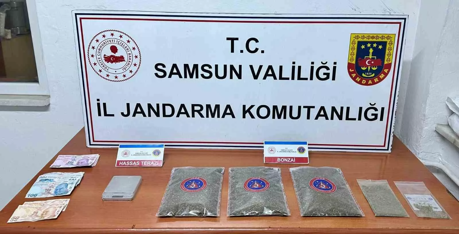 samsunda jandarma 1 kilo 50 gram bonzai ele gecirdi 1 gozalti hHAnFaTE jpg