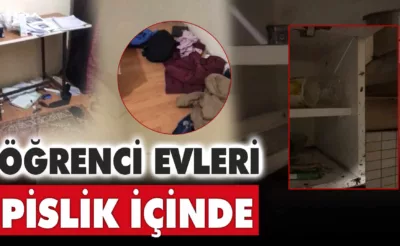 Karabük’te Öğrenci Evleri Pislik İçinde