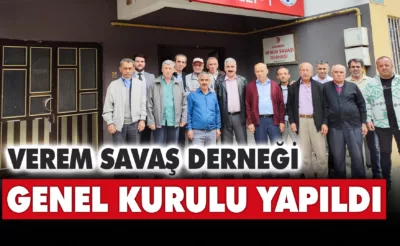 Verem Savaş Derneği Genel Kurulu Yapıldı