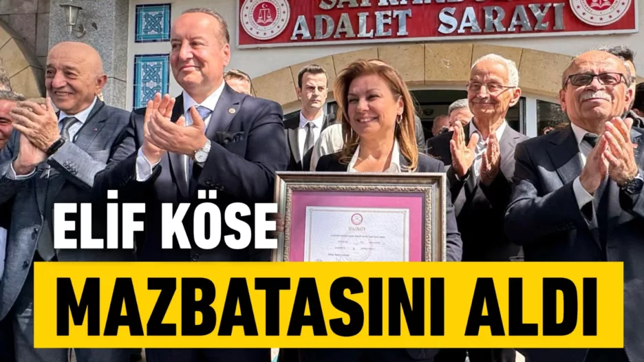 Safranbolu Belediye Başkanı Elif Köse Mazbatasını Aldı