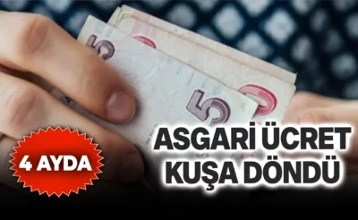 4 Ayda Asgari Ücret Kuşa Döndü