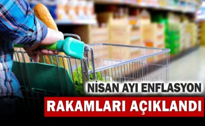 Nisan ayı enflasyon rakamları açıklandı