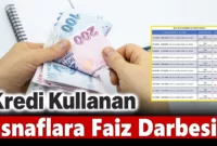 Kredi Kullanan Esnaflara Faiz Darbesi