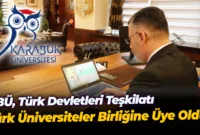 KBÜ, TÜRK DEVLETLERİ TEŞKİLATI TÜRK ÜNİVERSİTELER BİRLİĞİNE ÜYE OLDU