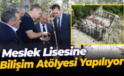 Meslek Lisesine Bilişim Atölyesi Yapılıyor