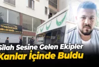 Silah sesine gelen ekipler kanlar içinde buldu