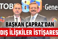 TSO Başkanı Çapraz’dan dış ilişkiler istişaresi