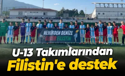 U-13 takımlarından Filistin’e destek