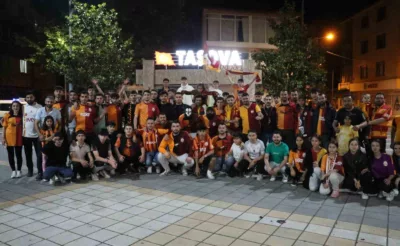 Amasya’da Galatasaray’ın şampiyonluğu coşkuyla kutlandı