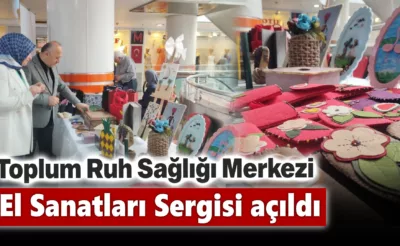 Karabük Toplum Ruh Sağlığı Merkezi El Sanatları Sergisi açıldı