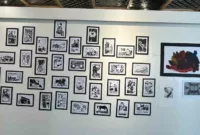 Kastamonulu öğrenciler yabancı sanatçıların bulunduğu sergide eserlerini sergiledi