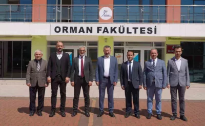 KBÜ Rektörü Prof. Dr. Fatih Kırışık Orman Fakültesini ziyaret etti