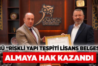 KBÜ “Riskli Yapı Tespiti Lisans Belgesi” almaya hak kazandı