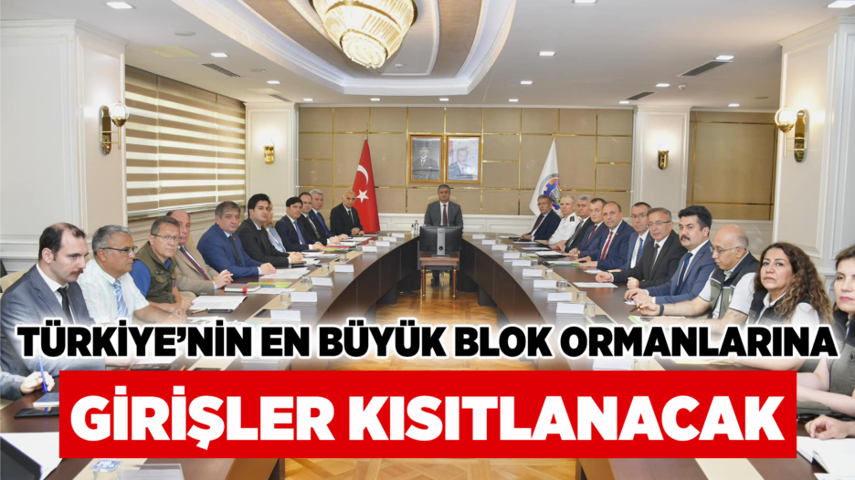 Türkiye’nin en büyük blok ormanlarına girişler kısıtlanacak