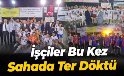 İşçiler bu kez bin 500 derecede değil sahada ter döktü