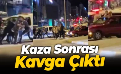 Trafik kazası sonrası kavga çıktı: 2 yaralı