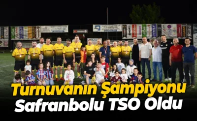 Kurumlar arası futbol turnuvası şampiyonu Safranbolu TSO oldu