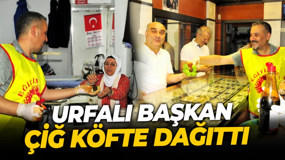 Eğitim-Sen, Karabük’te Esnaflara Çiğ Köfte Dağıttı