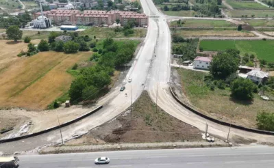 Samsun Şehir Hastanesi bağlantı yolu çalışmaları