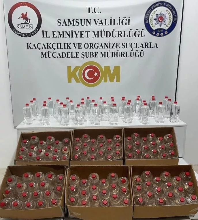 samsunda 198 litre etil alkol ele gecirildi Ux5Nnj2e jpg