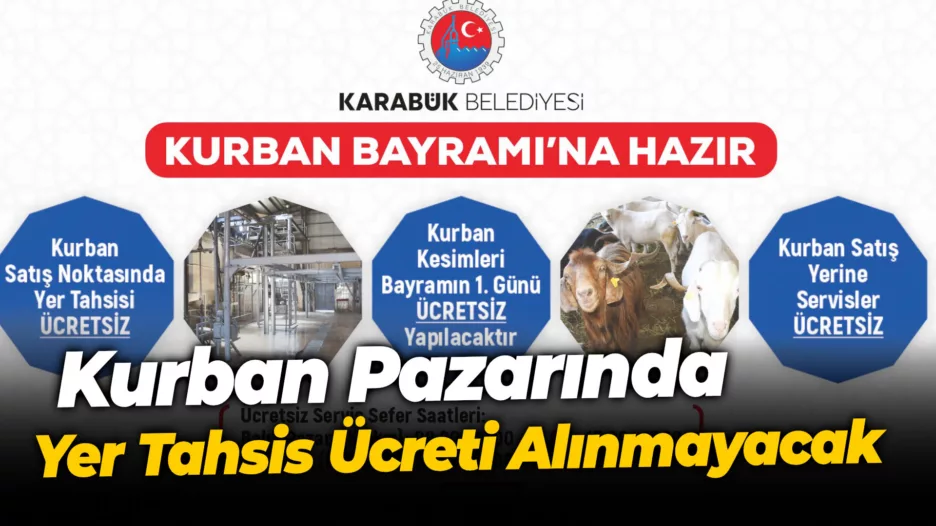 Kurban Pazarında Yer Tahsis Ücreti Alınmayacak