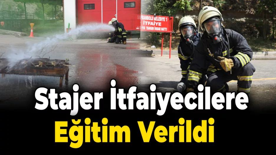 Safranbolu’da Stajyer İtfaiyecilere Eğitim Verildi