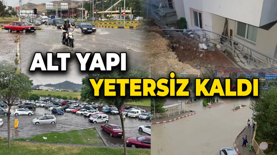 Alt Yapı Sağanak Yağışa Yetersiz Kaldı..!