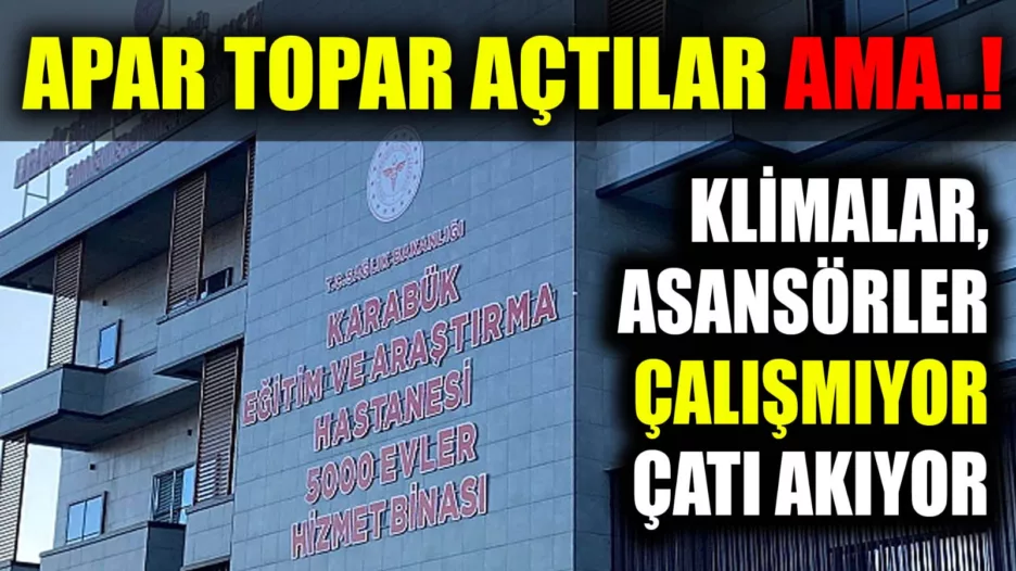 Hastane, Eksiklerle Birlikte Teslim Alınmış..!