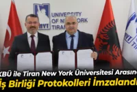 KBÜ ile Tiran New York Üniversitesi arasında iş birliği protokolleri imzalandı