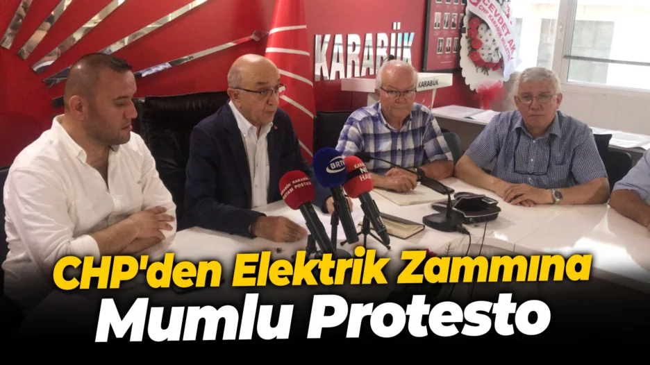 CHP’den Elektrik Zammına Mumlu Protesto