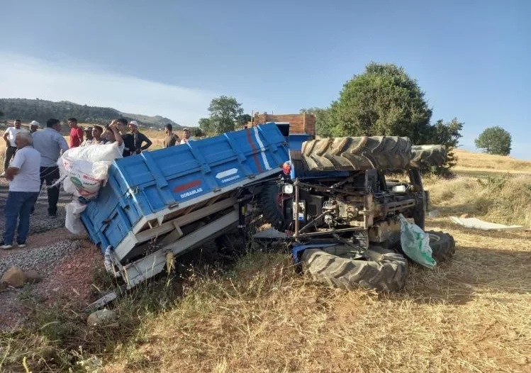 Ağır yaralanan traktör sürücüsü hayatını kaybetti
