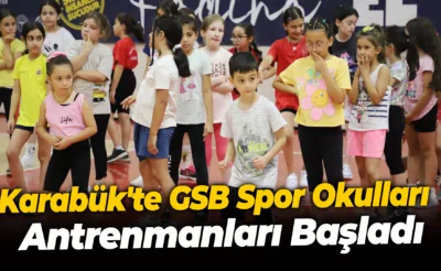 Karabük’te GSB Spor Okulları Antrenmanları Başladı