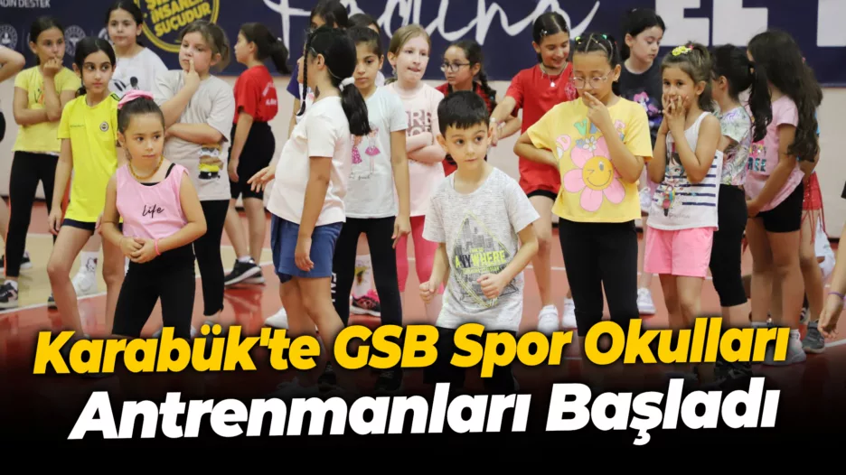 Karabük’te GSB Spor Okulları Antrenmanları Başladı