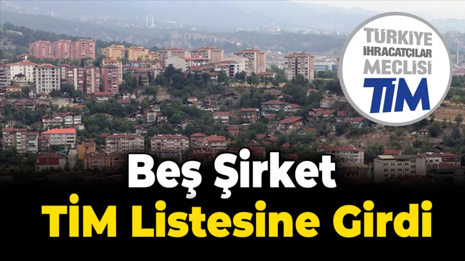 Karabük’ten Beş Şirket TİM Listesinde