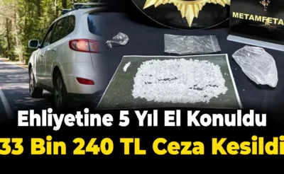 Uyuşturucu İçip Araç Kullanan Sürücüye Ağır Ceza