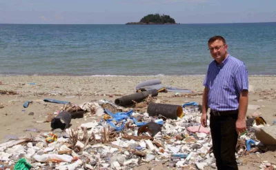 Giresun Adası manzaralı çöplük