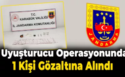 Yenice’de Uyuşturucu Operasyonu: 1 Şüpheli Gözaltında